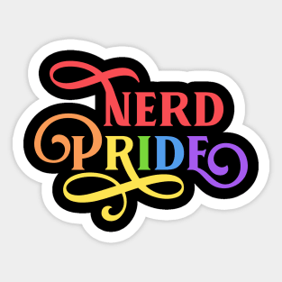 Rainbow Nerd Pride TRPG Tabletop RPG Gaming Addict Sticker